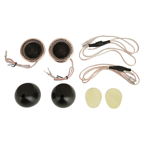 2 stk. Bil Tweeter 25mm 150W Rose Gull Metall Aluminium 2-veis System Mikro Dome Bil Tweeters for Bil
