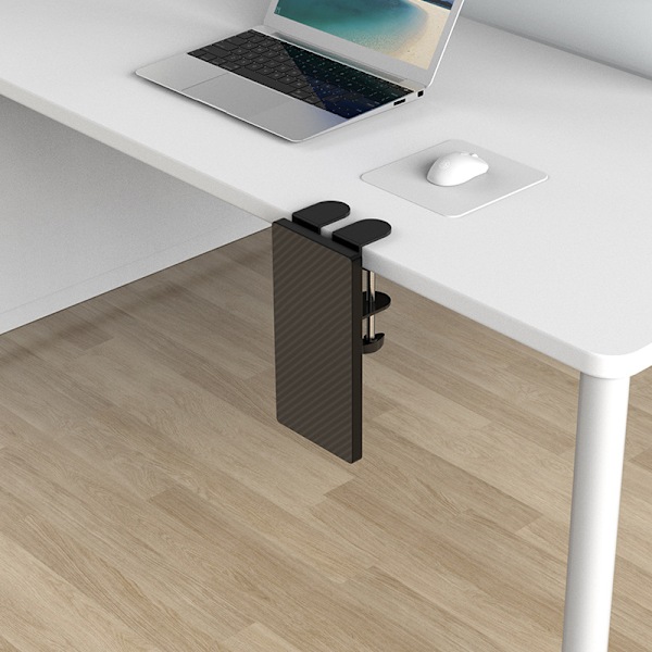 Skrivebordsarmlæn Sort Ergonomisk Design Robust Holdbar Klemme På Computerarmlæn til Stationær Computermus Sort