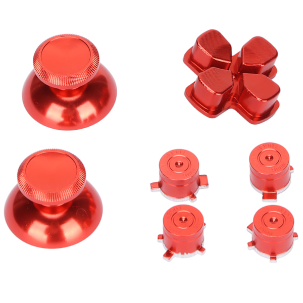 Kontrollknapp Joystick-tangent Aluminiumlegering ABXY-knappar för Playstation5-kontroll Röd