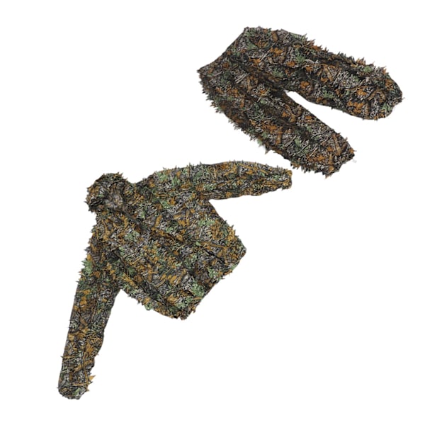 Ahornblad Camouflagedragt 3D Blade Jagt Skydning Camouflagedragt Sæt Voksen Fuglekiggeri Camouflagetøjsæt