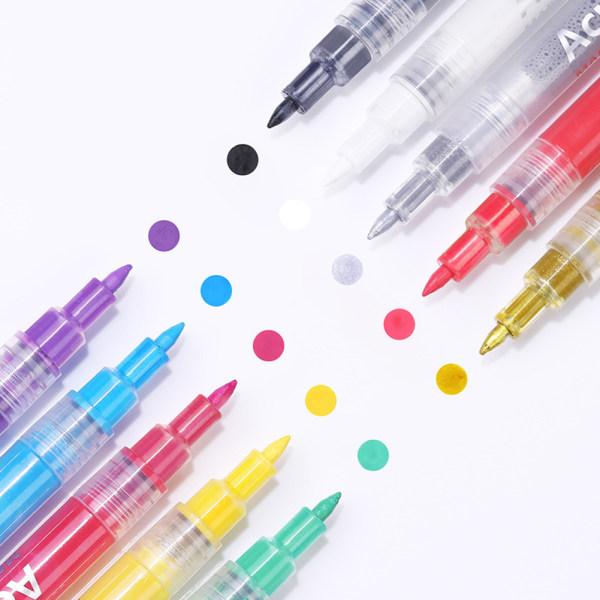 Nagel Konst Penna Akryl Nagelpenna Nagelfärg, DIY Nail Art Pen Vit Purple