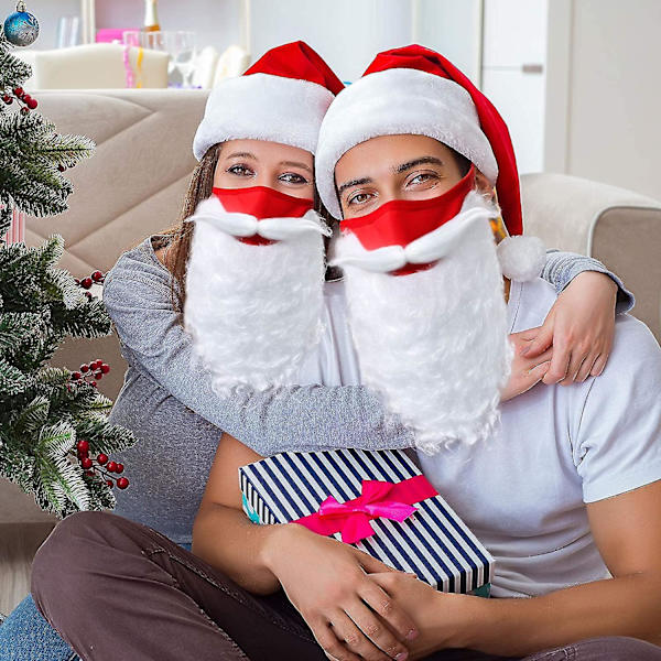 Rolig jultomte skäggdräkt juldekoration