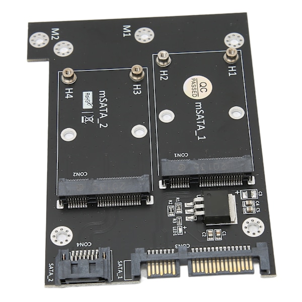Adapterkort Dubbel MSATA SSD till Dubbel SATA3 Snabb Läshastighet Konverterare Datortillbehör