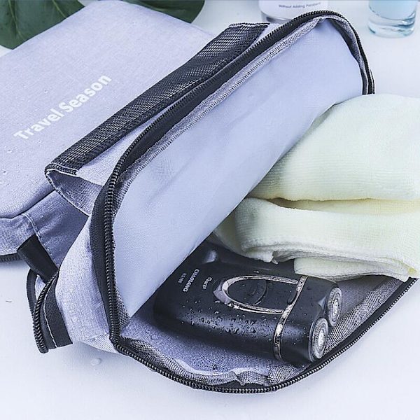 Hängande rese-necessär Vattentät sminkväska svart 22*8*14cm blue