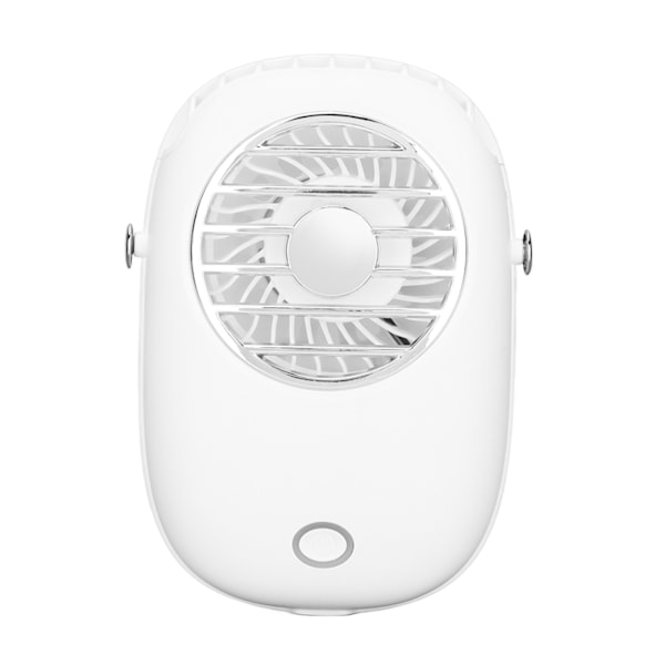 Genopladelig halskædeventilator 3 niveauer USB genopladelig batteridrevet bærbar ventilator med snor til rejser camping vandreture hvid