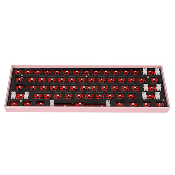 61 Näppäimen Mekaaninen Näppäimistö DIY-sarja Tukee Langatonta 2.4G BT 3.0 5.0 Type C Langallista Modulaarista Mekaanista Peli-näppäimistöä RGB Pinkillä