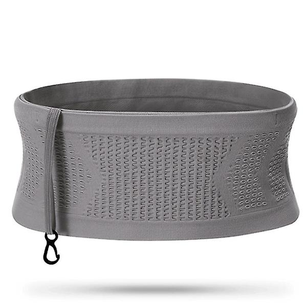 Multifunktionell stickad andningsbar dold midjeväska Portable Swe Grey L