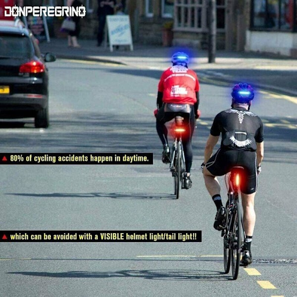 110 Lumen Kraftig Sykkelbaklykt, USB Oppladbar LED Sykkellys med 5 Faste/Blinkende Moduser