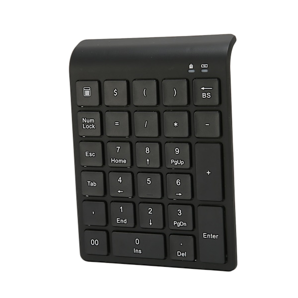 Trådlöst numeriskt tangentbord Bluetooth 27 tangenter Svart Snabb dataöverföring Gaming-tangentbord Stöd för genvägstangenter för bärbar dator surfplatta