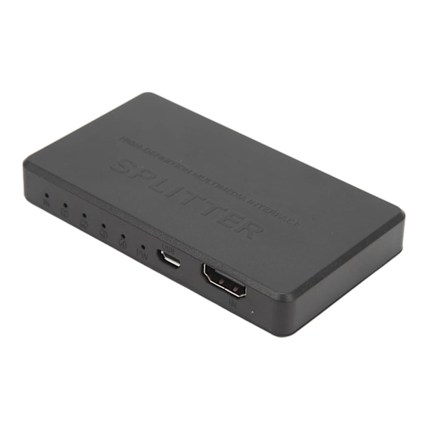 Video Splitter 1 Ind 4 Ud 4K 1080P Understøttet Plug and Play Anti-Interferens HD Splitter til Stationær Computer