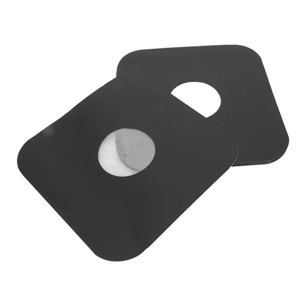 12 Tums Skivfodral 180gsm Papper Förhindrar Statisk Elektricitet Rundade Hörn Tomma Skivomslag för LP-skivor Album Svart 20st