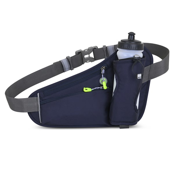 Hydrateringsbälte för rinnande vattenflaskor med vattenflaskhållare H Navy blue
