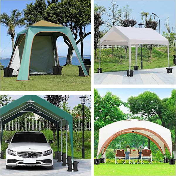 Gazebo Sand Vikter, 4 Pack Vikter, Ben Vikter, Shade tält, Par