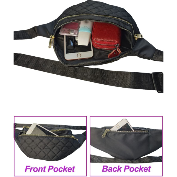 Fanny Pack Midjepaket för kvinnor,Modebältesväskor Presenter till