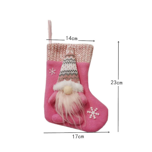 Jule-strømpe Ansiktsløs Gnome Dukke B-VIT B-VIT B-White