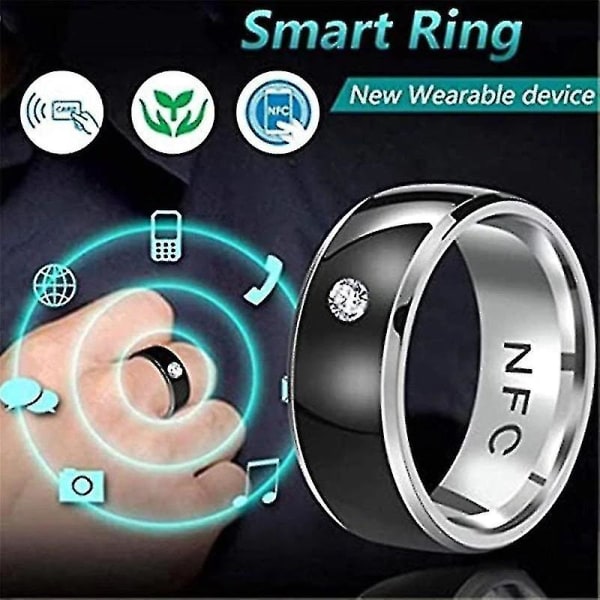 Smart Ring Wearable Technology Vandtæt unisex tilbehør