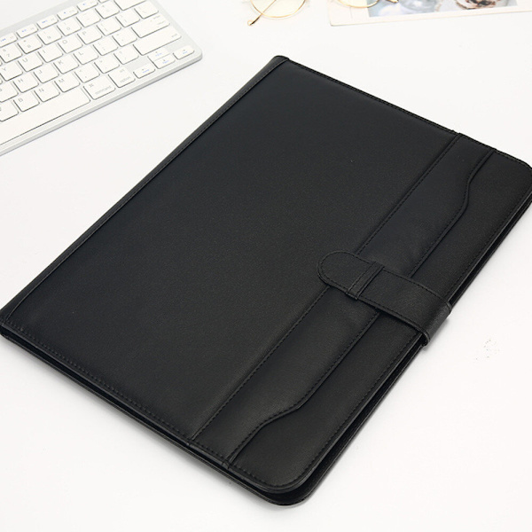 A4 File Organizer Portfolio Mapp Dokumentväskor PU Läder