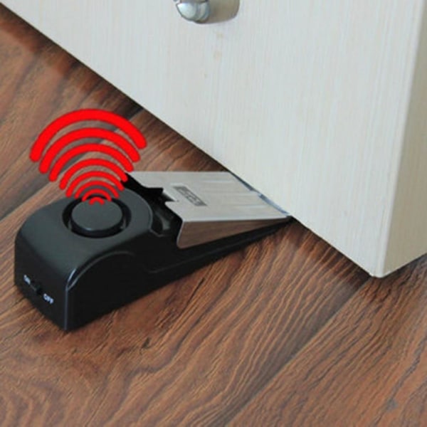 Mini Trådløs Vibrationsalarm - Hjem Dørstop Alarm