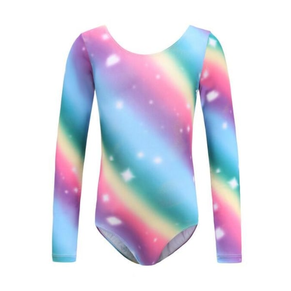 Tjejer Leotards One-Piece Färgglada Danskläder rainbow rainbow 150cm