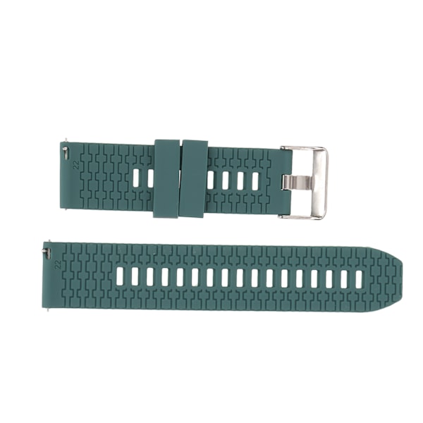 Klockarmband 22mm Universal Snabbkoppling Silikon Tillbehör för Realme Watch 2 Mörkgrön