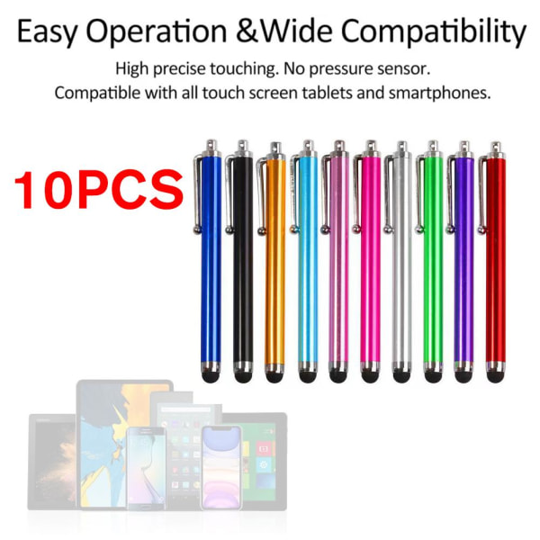 10 kpl STYLUS KYNÄ KYNÄ iPadille iPhone TABLETILLE SAMSUNG TAB -näytölle