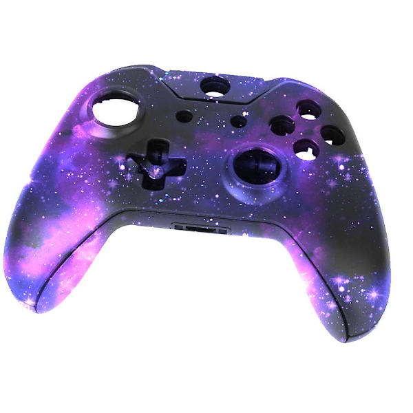 Komplett case Ersättningsdelar för Xbox One trådlös handkontroll Nyckelbyte (Purple Starry Sky)