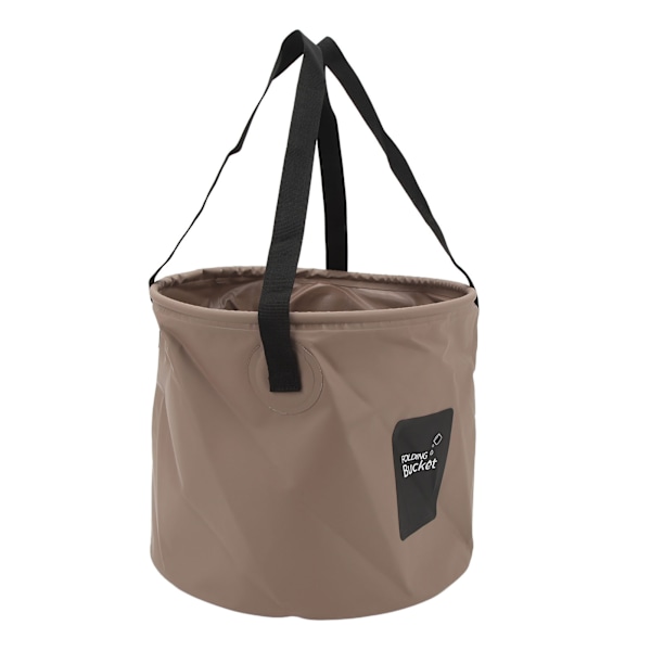 20L Portabel Campinghink PVC Vikbar Vattenhink Hög Kapacitet Hopfällbar Behållare för Utomhusaktiviteter Sandfärg