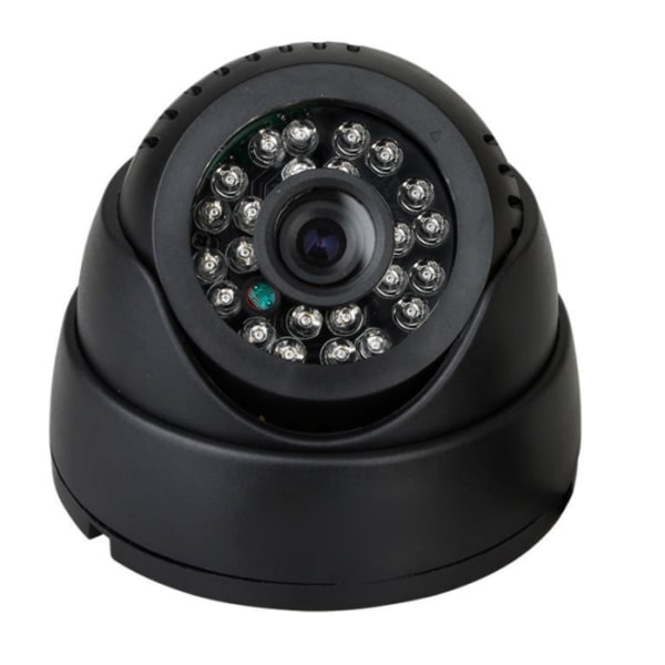 Svart HD kupolövervakningskamera för inomhusbruk 1200tvl HD kupolkamera för inomhusbruk