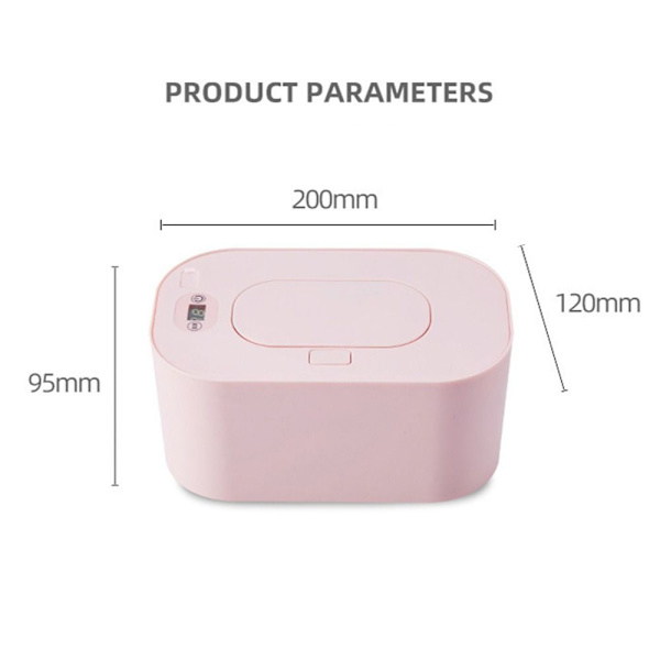 USB Baby Wipe Warmer Våtservetter Värmare ROSA Pink