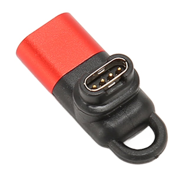 Kladdelader til 8-pinners adapter 90 grader rød laderkonverterer klokketilbehør for Garmin Fenix Instinct 2S Forerunner Vivomove Vivoactive Venu