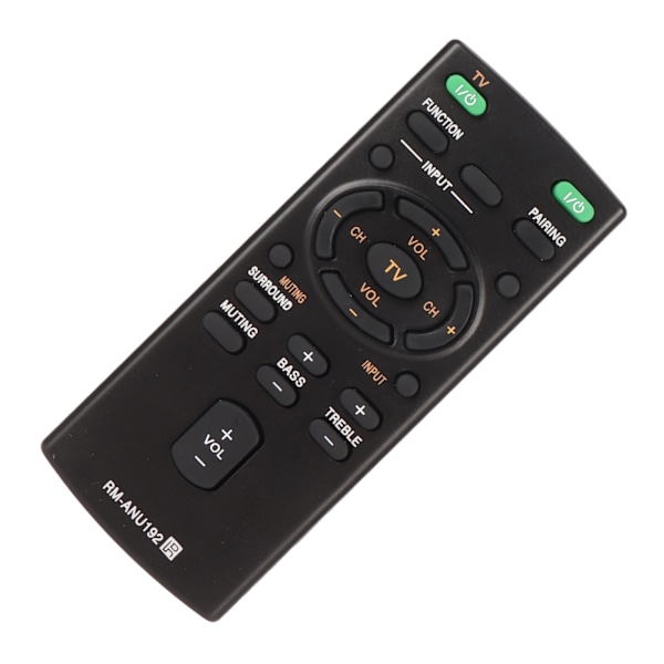 RM ANU192 Fjernkontroll Erstatning for Soundbar SUB RM ANU191 SACT60BT SS WCT60 SSWCT60 HT CT60BT HTCT60BT SA CT60BT