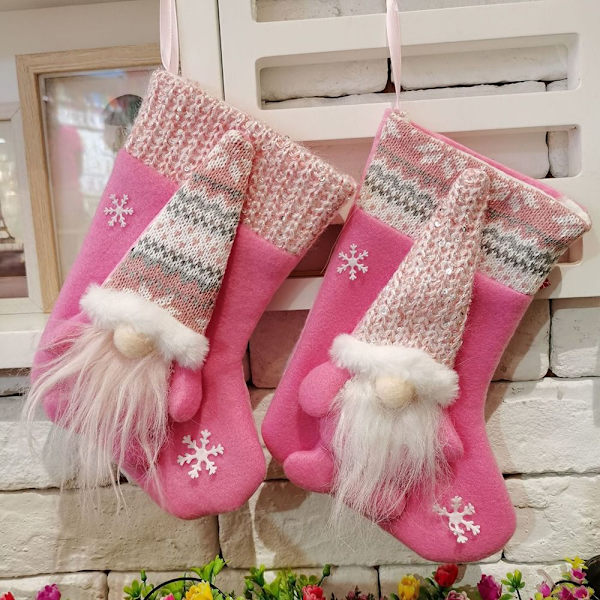 Jule-strømpe Ansiktsløs Gnome Dukke A-ROSA A-ROSA A-Pink