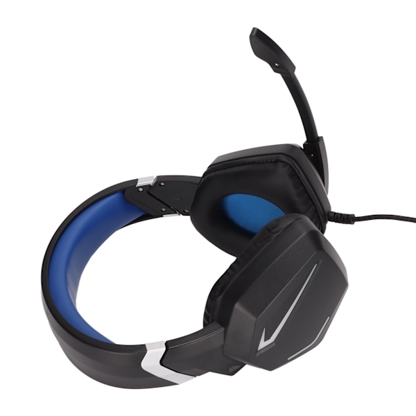 Gaming Headset Stereo RGB Lys Memory Foam Ørepuder 3.5mm USB Kablet Over Ear Headset med Mikrofon til PS4 PC Mobiltelefon