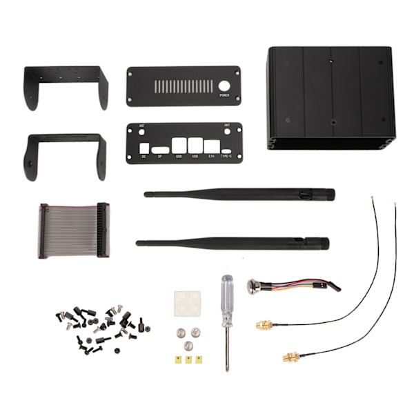 Aluminiumlegeringskabinett for Jetson Orin Mini Datamaskinkabinett med Kameraholder for Jetson Orin Nano NX-sett