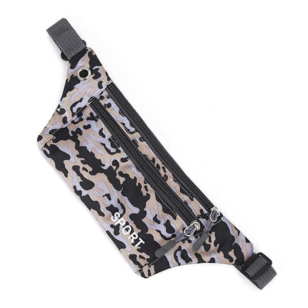 Taljetaske Fanny Løbebælte Taljetaske Organizer Modefunktioner Multi-Rain Proof Khaki 32*20*11
