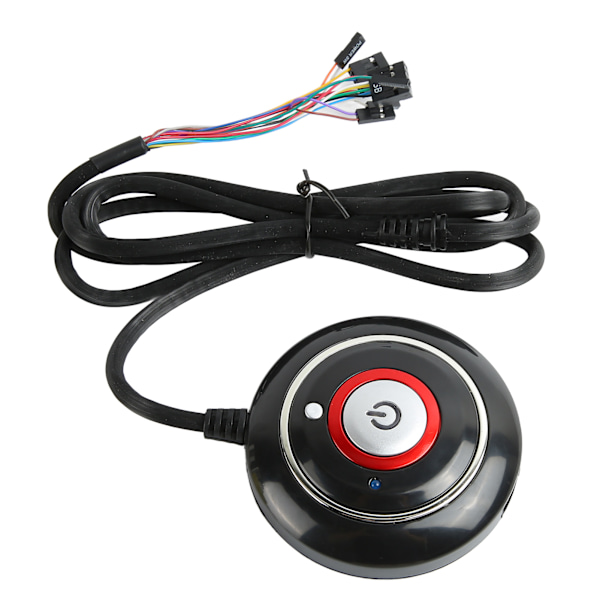 PC Virtapainike Vahva ABS Kevyt Helppo Asennus Plug and Play PC Virtakytkin Internetkahvilaan 2 USB ja Audio