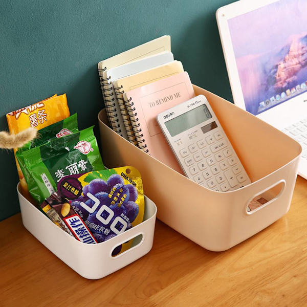 Desktop kosmetisk opbevaringsboks, diverse organisator opbevaring Khaki 22.5*16*10cm