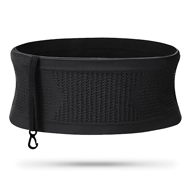 ultifunktionell stickad andningsbar dold midjeväska Portable Swe Black M