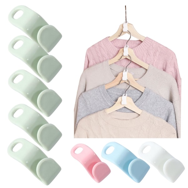 30-pakke Kleshengere - Koblingskrok - Organizer MultiColor 30-Pack