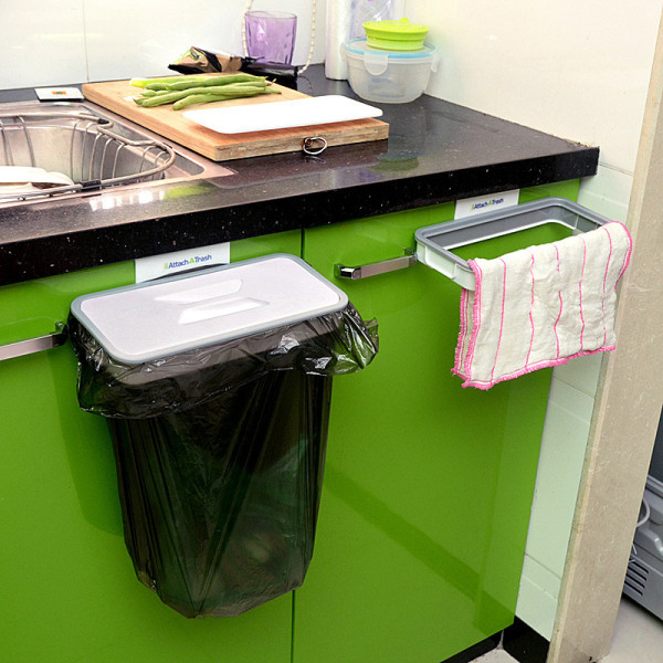 1X Køkkenophæng Affaldspose Ophængningsholder Skab Garba