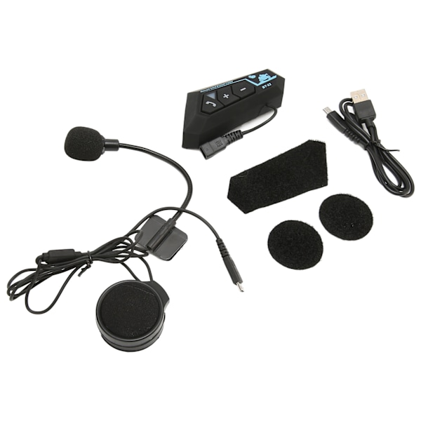 Hjelm Bluetooth Headset Multifunktionel Støjreduktion Vindtæt Bluetooth 5.0 Intercom Headset til Cykling