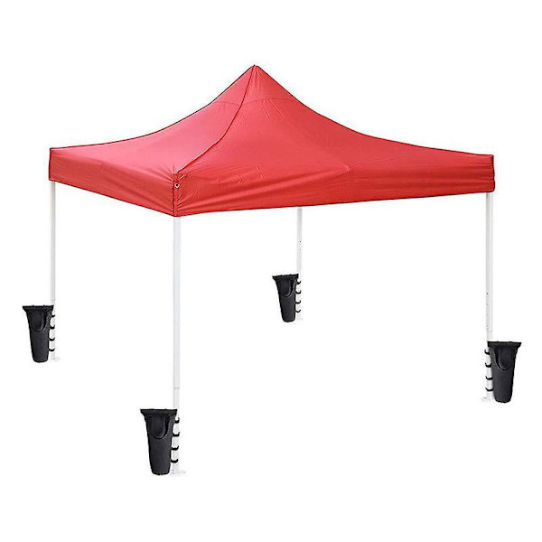 Kraftiga sandsäckar för baldakin Utomhusreklam Tält Solskydd Fast vindtät (sand ingår ej) 4-pack (svart)