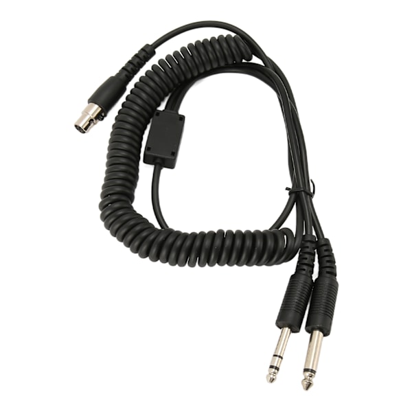 Mini XLR 5 Pin Plugg til GA Dobbel Plugg Headset Adapterkabel for David Clark Avcomm ASA for Dobbel GA PJ055 PJ068 Jack