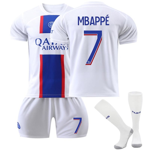 Uusi kausi 22-23 Paris Away Jalkapallopaita Harjoitusasu MbaPPE 7 Kids 16(90-100CM)