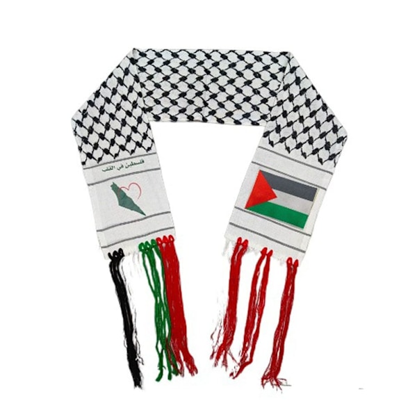 Palestina Flagg Skjerf Palestina Nasjonalflagg Halsduk 10 10 10