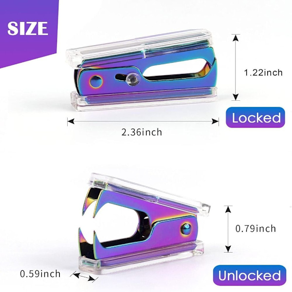 Flerfärgad Staple Remover Akryl Staples Puller Tool