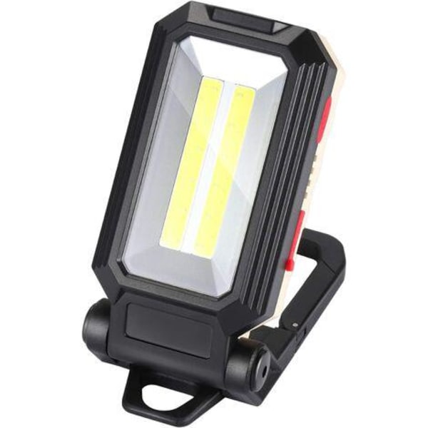 LED Arbejdslampe Campinglampe Genopladelig LED Spotlight Genopladelig Arbejdslampe COB Værkstedslygte Lommelygte med Magnetisk Base til Garage, Cam