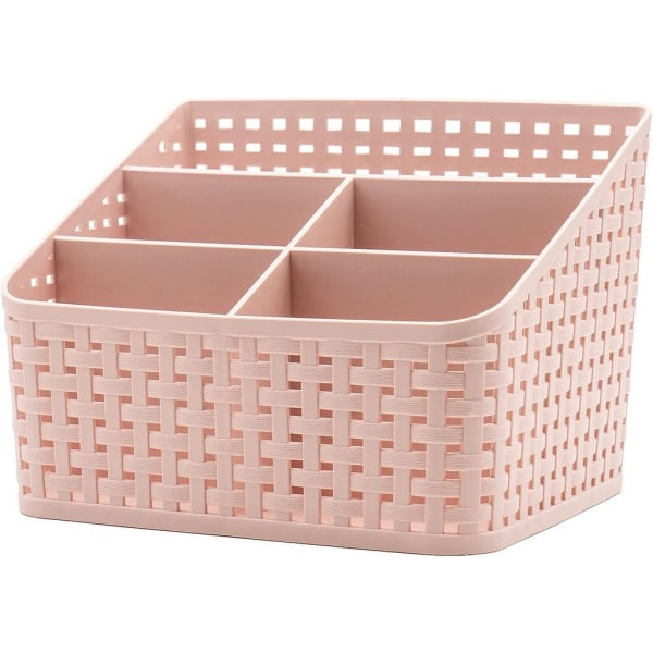 Förvaringskorg, Kosmetisk Box Organizer, Plast Storage Box Skrivbord 5 Grid Sub-Mesh Förvaring