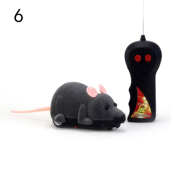 RC Rolig Trådlös Elektronisk Fjärrkontroll Mus Råtta Husdjur Leksak Grey 2 6