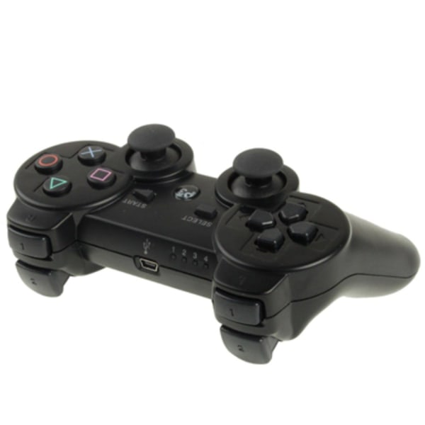 - Trådløs Håndkontrol PS3 Kompatibel - Sort Black 2-Pack